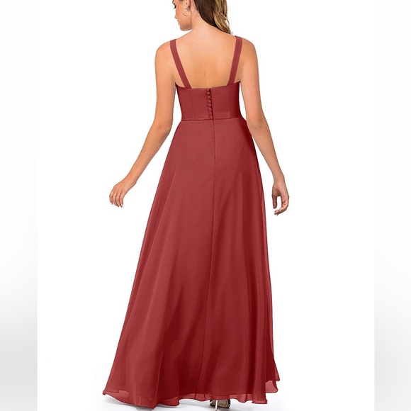 NWT Azazie Jay Bridesmaid Dress in Rust - Picture 6 of 13